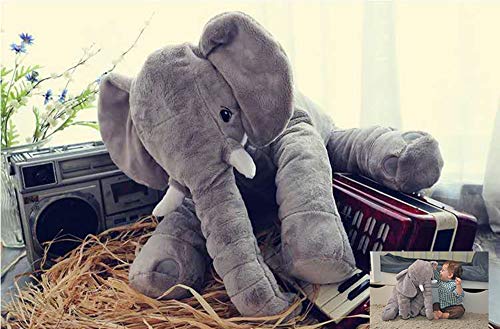 Tuko Stuffed Animal Elephant Stuffed Animal,Large Stuffed Animals 24 Inches/Grey - Thumbnail 3