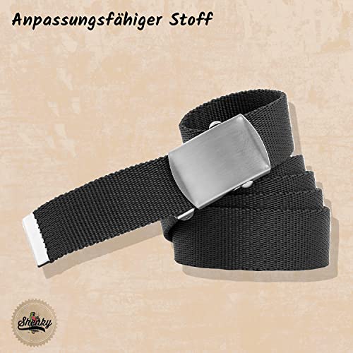 Shenky - Cintura in tessuto XXL - 3 cm x 140 cm