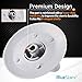 BlueStars WE1M654 Dryer Timer Knob with Reinforced Metal Ring - Compatible with GE & Hotpoint Dryers - Replaces AP3995098 WE01M0443 WE1M443 1264290 - PACK OF 2