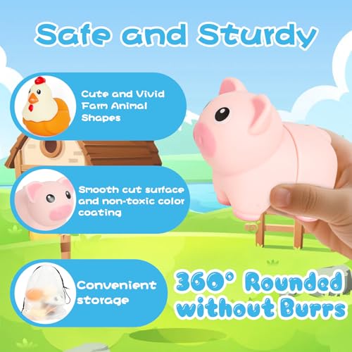 Image of Toddler Toys,Montessori Preschool Learning Activities Animal Toy for Boys Girls,10 pcs Little People Animals Matching Games Fine Motor for Kids Ages 2-3