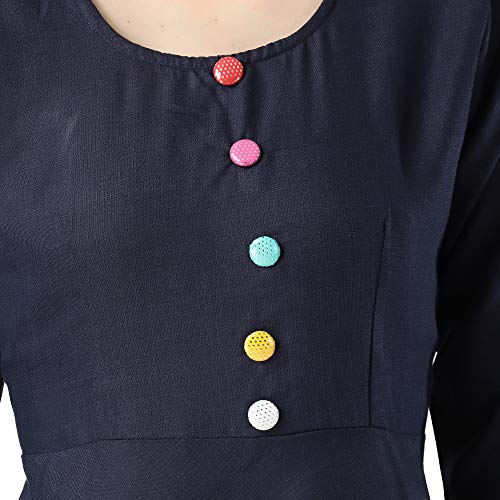 Image of DHRUVI TRENDZ Women's Rayon Kurta