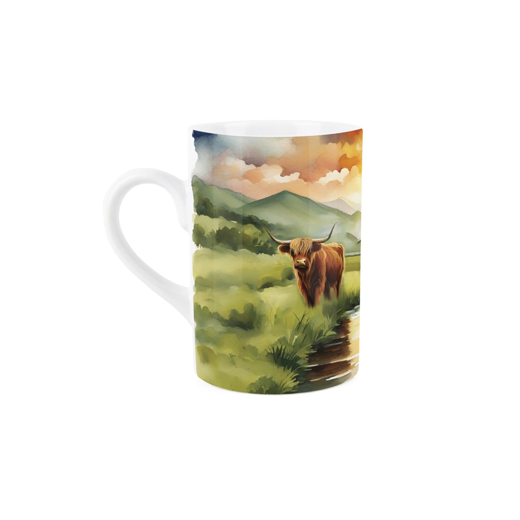 Purely Home Highland Cow British Wildlife Mug - Countryside Animals/Birds Artwork - Tea Coffee Hot Drinks Ceramic Mug Gift/Present - Image 4