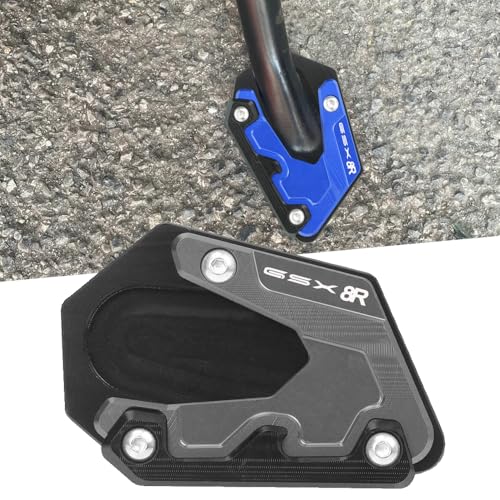 FOR GSX-8R GSX8R 2023 2024オートバイフットサイドスタンド拡大プレートキックスタンド拡大延