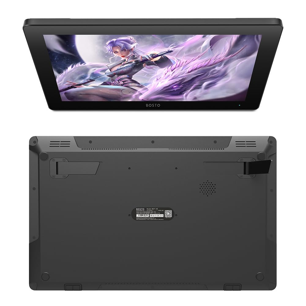 X5 Tavoletta Grafica Display Portatile LCD IPS 15,6 Pollici Blocco Disegno Artistico Digitale Livello di Pressione 16K Stilo Senza batteria Tecnologia Passiva 8 Tasti di scelta rapida