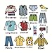 Gwill Boy Decalcomanie Abbigliamento Dresser Etichette Dresser Etichette Cassetto Bambini Vestiti Classificati Identificazione Adesivi Organizzazione Decalcomanie