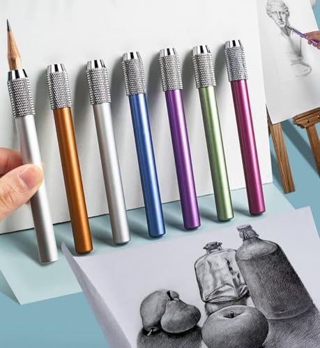 Extensores metálicos para lápices, 6 piezas, 4 pulgadas miniatura 7