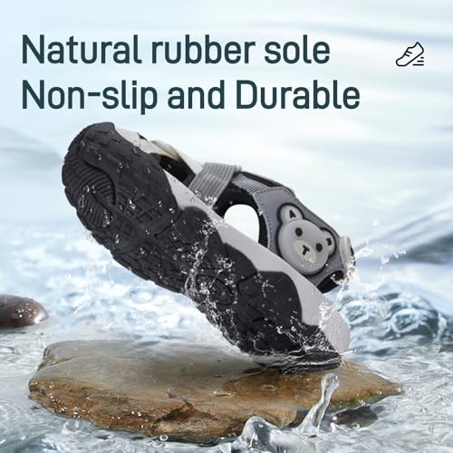 Boys' and Girls' Summer Outdoor Beach Sports Closed-Toe Lightweight Sandals Sneakers3