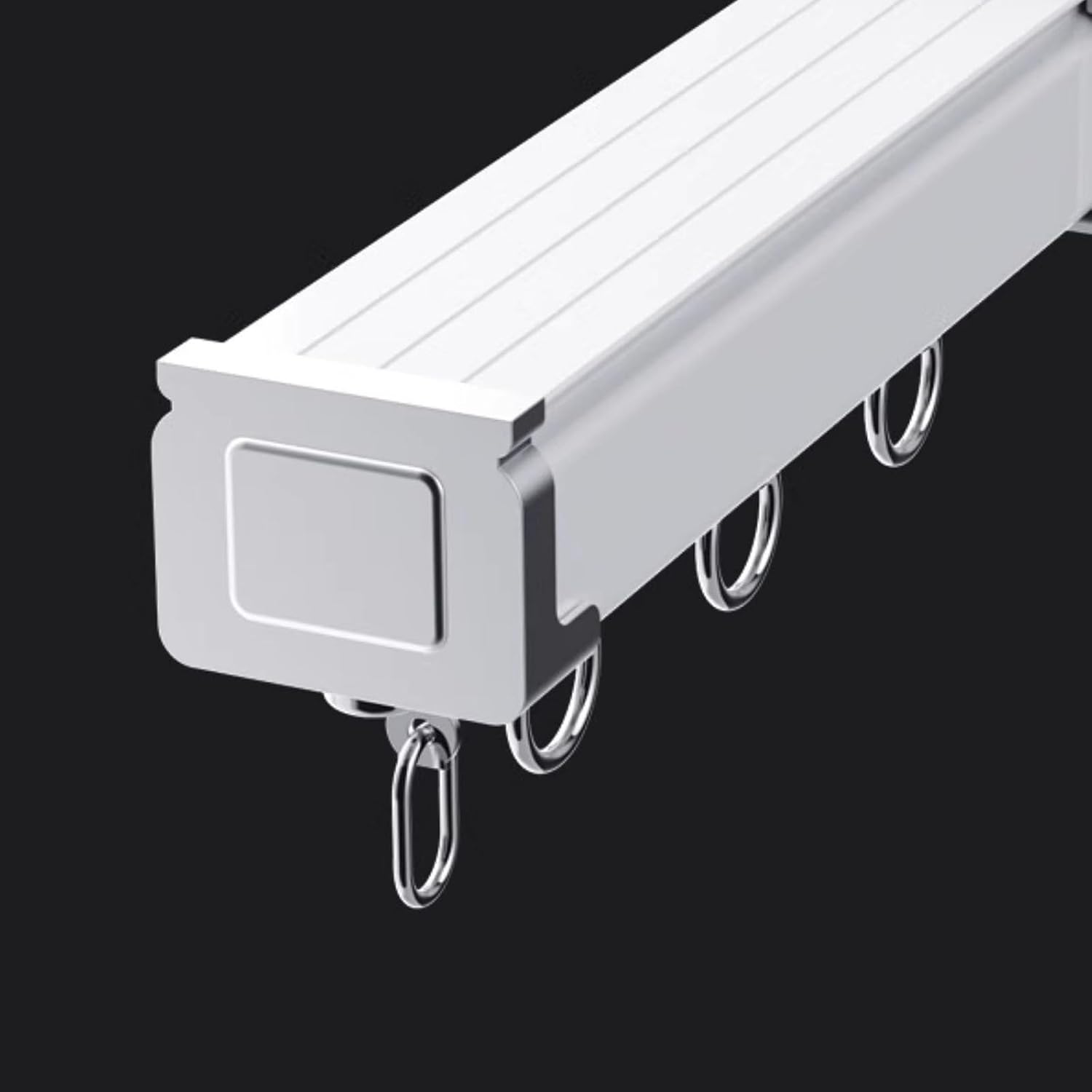 Recessed Ceiling Curtain Rail System, Hidden Aluminum Track, Adjustable & Durable – Perfect for Luxury Interiors, Hotel Suites, Walk-in Closets, or Dressing Rooms(3.3m(10.8ft))