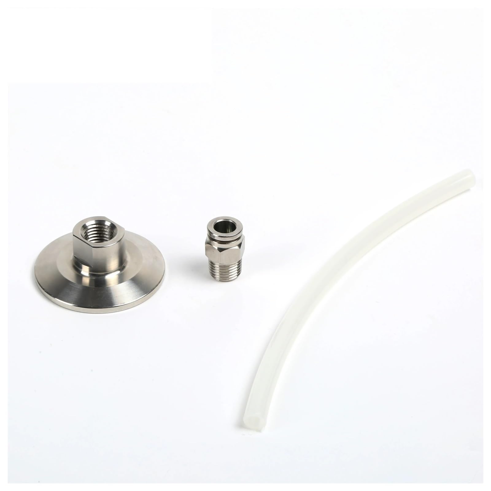 Adaptador Manguera Ducha Conector de Tubo neumático SS304 Tri Abrazadera TC25.2MM-77.5MM Accesorios for mangueras Aire PC 4MM-16MM Acero Inoxidable Push | TC64MM,16mm