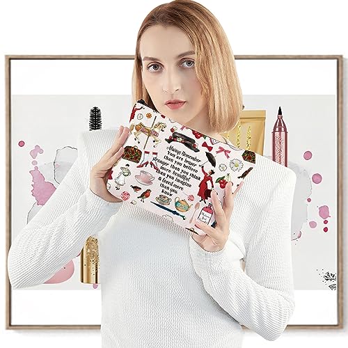 LEVLO Mary Movie Cosmetic Makeup Bag - You Are Braver Stronger Smarter Than You Think - Zipper Pouch for Mary Fans (Always Mary)4