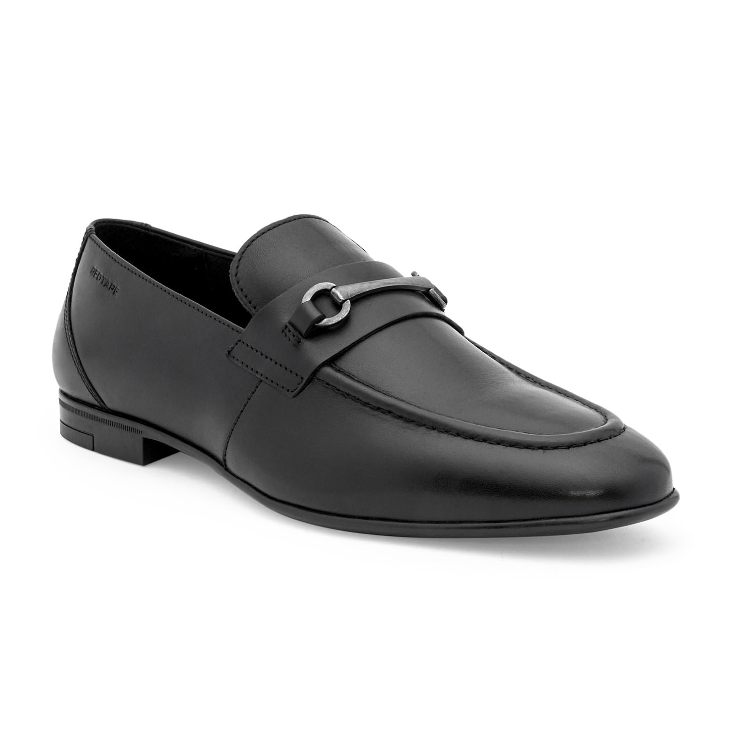 red tape Men's Formal Shoes Black Leather Round Toe Lace-Up, 7 UK-picture-37