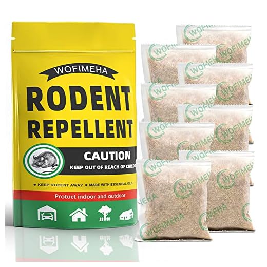 ANEWNICE Rodent Repellent, Peppermint Oils Mouse Repellent,Rat Repellent for House/Car/RV/Boat/Garage/Shed/Cabin,Rodent Repellent for Car Engines,Mouse Repellant,Wofimeha Mice Away(8 Pouches)