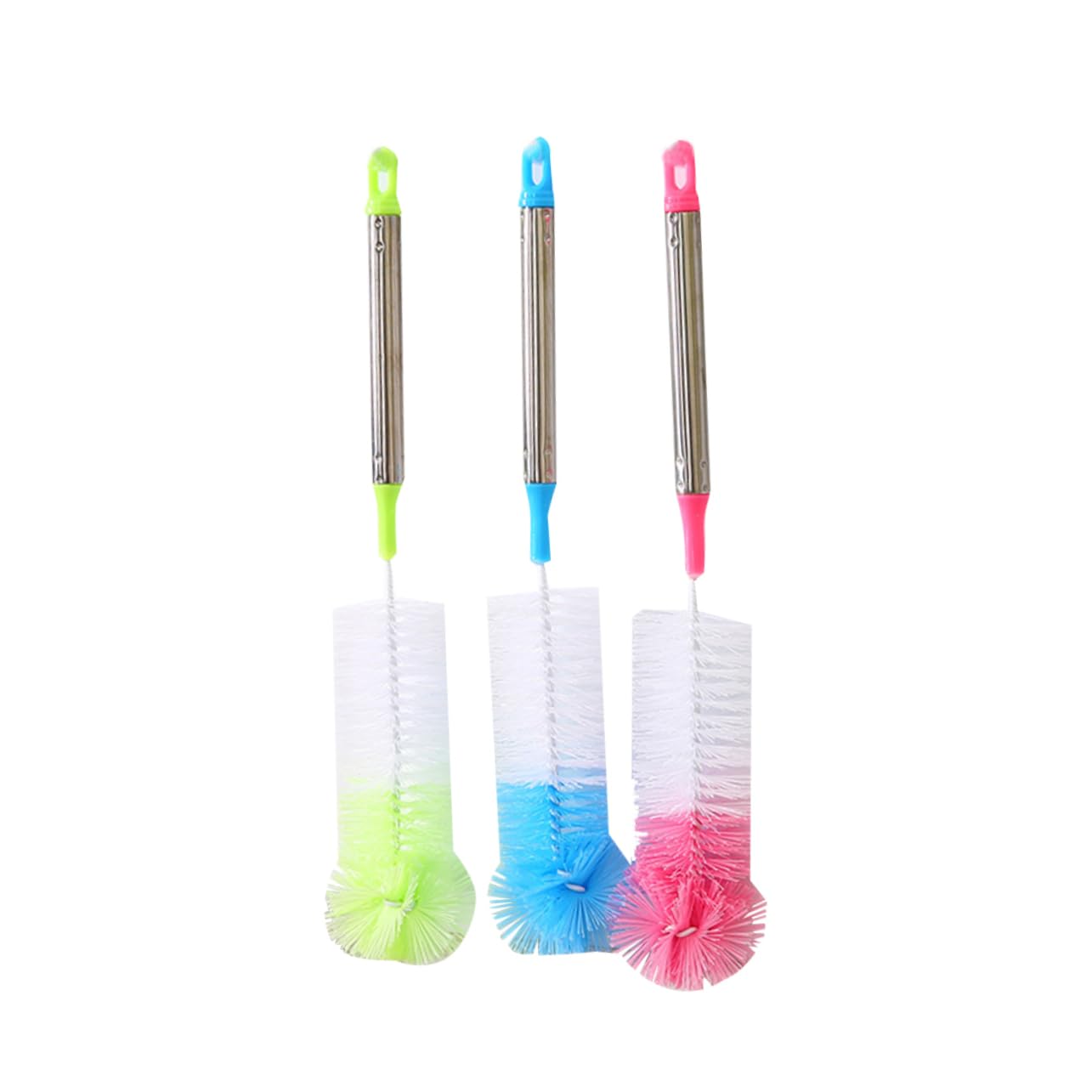 SOLUSTRE 6pezzi Spazzole Per Bottiglie Con Flessibile Inossidabile Per Tazze e Bottiglie Colori Casuali