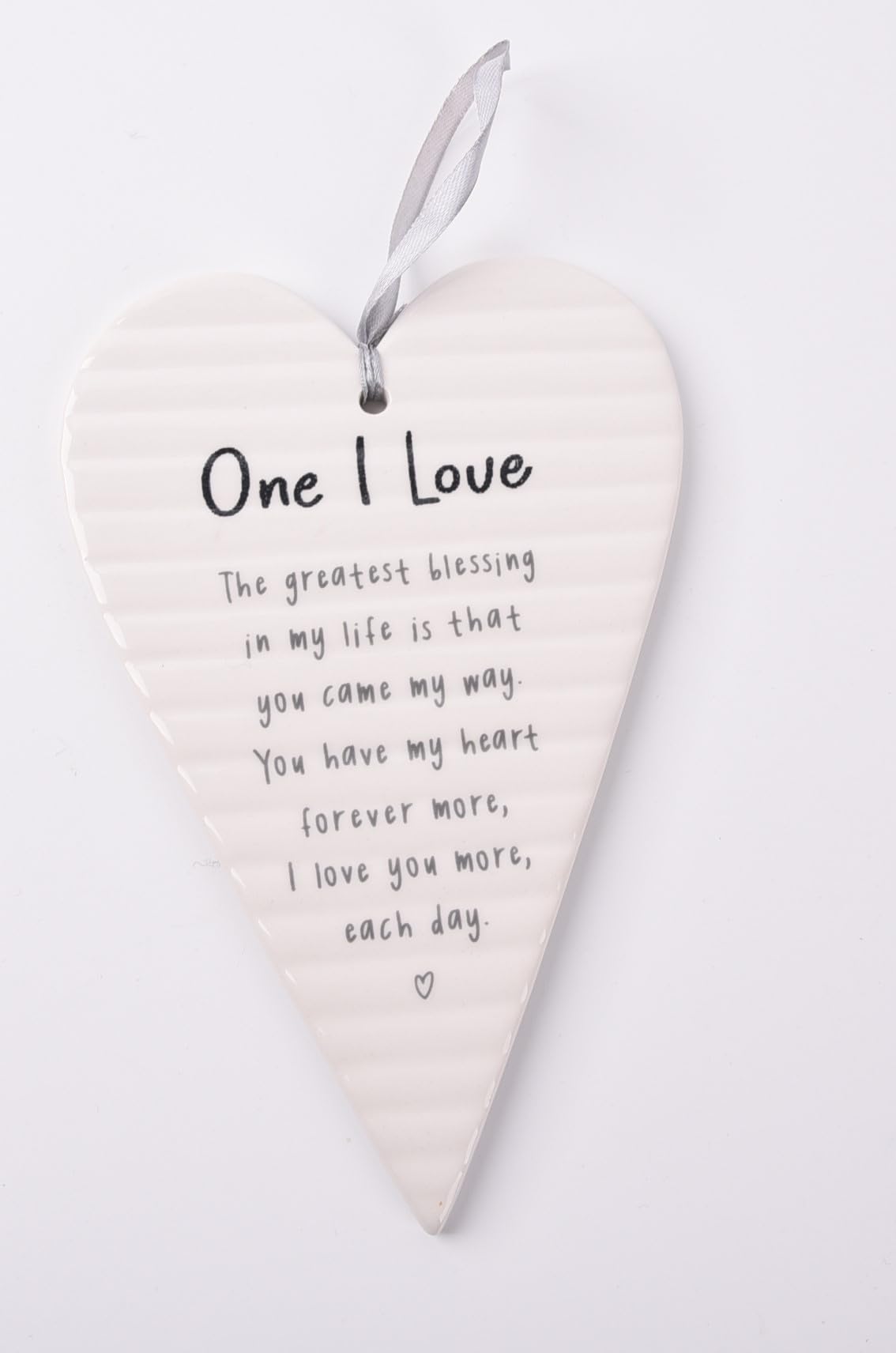 HOX Guardian Angel Ceramic Heart Plaque - One I Love