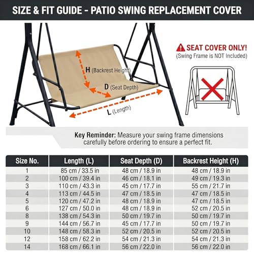 Funda para columpio impermeable y resistente a rayos UV para exterior 3
