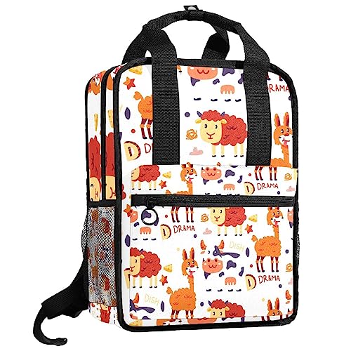 Sac à dos pour garçons motif animaux cartable filles multicolore réglable