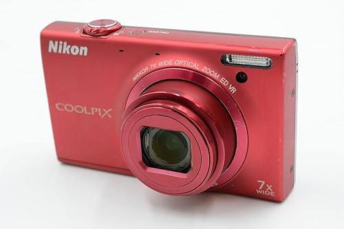Miniatura 2 de Nikon COOLPIX S6100 Cámara digital de 16 MP con lente de zoom óptico NIKKOR de 7x de gran angular y LCD táctil de 3 pulgadas (Rojo)