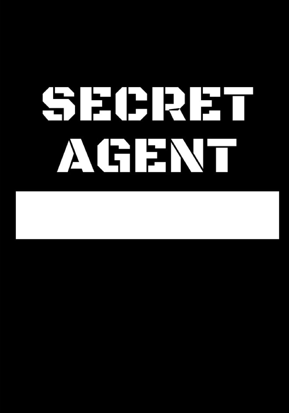 Secret Agent: Secret Agent Notebook For Kids with Name Plate | Spy Journal | 120 Pages, Lined, 7 x 10 in (17.78 X 25.4 cm)