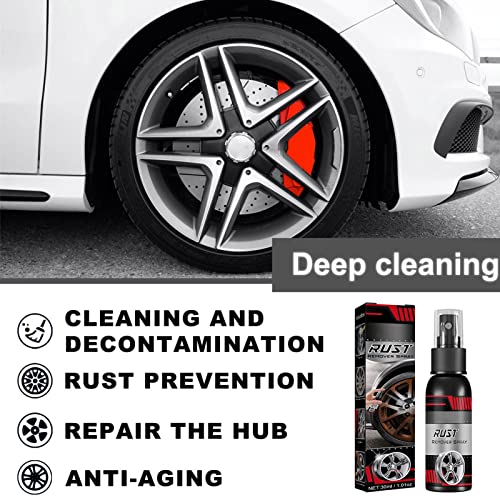 Removedor de ferrugem do carro | 30/100ml limpador de rodas de carro | Dissolvedor de ferrugem de li