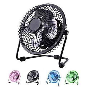 Mini Ventilador Usb Portátil De Mesa em metal