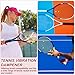 YELARXI Tennis Dampener, Flower Silicone Tennis Racket Dampeners Racket Shock Absorber to Reduce Vibration Soft Cute Fitting for (Players/Universal Fit for All Racquets) 4Pcs & White