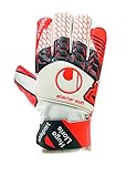 uhlsport aerored supersoft hn EVA suave con relieve. uhlsport Aerored Lloris Starter Soft Guantes de Portero, Unisex Adulto, Blanco/Gris Oscuro/Rojo, 10