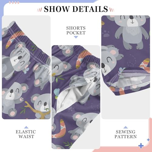 Koala Dragonfly Boys Long Pants Soft Trousers Elastic Waist Kids Lounge Bottoms with Pockets S-XL4