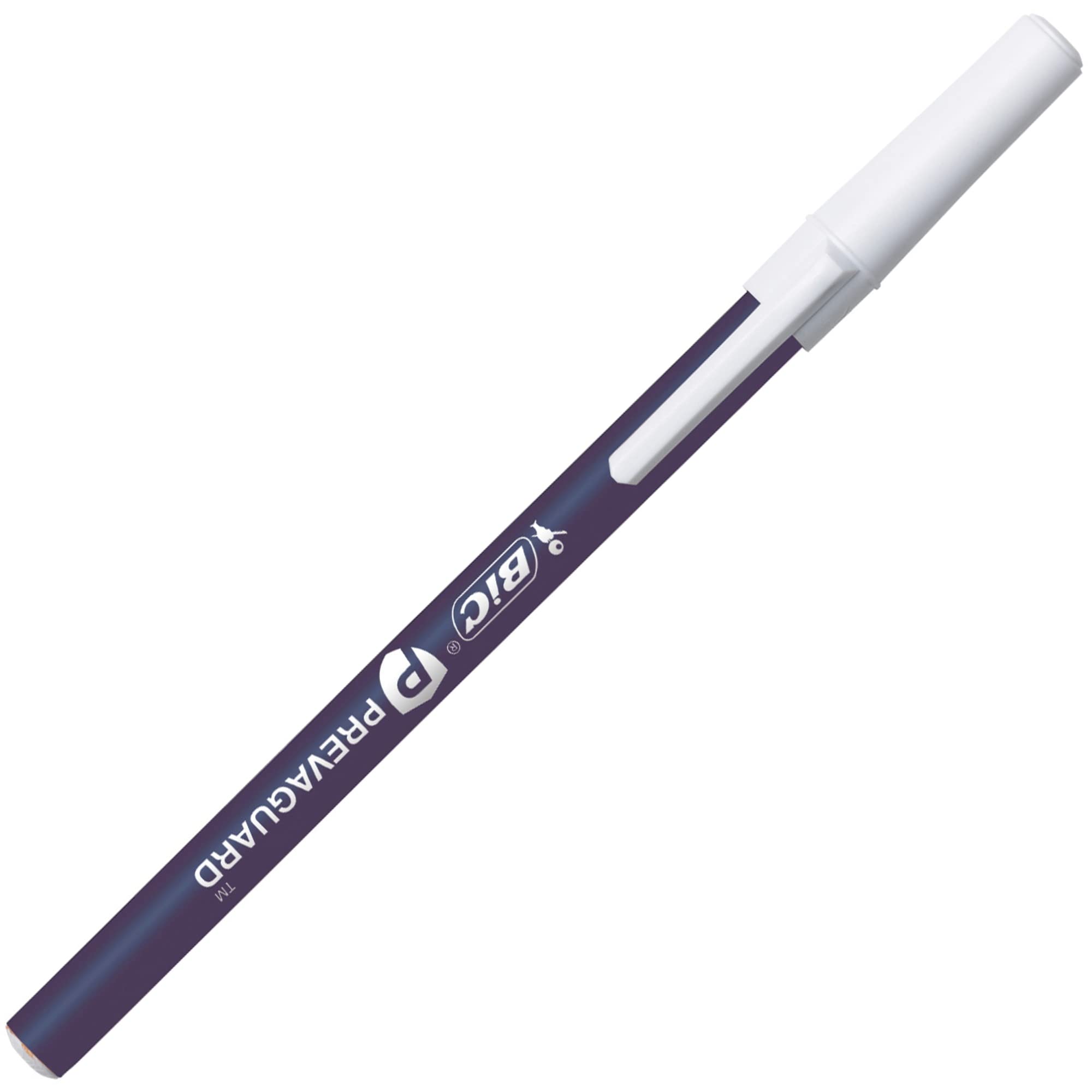 BIC PrevaGuard Round Stic Ballpoint Pen, Blue, 1.0 mm Medium Point Size, 60-Count Smooth and Versatile Writing - Image 2