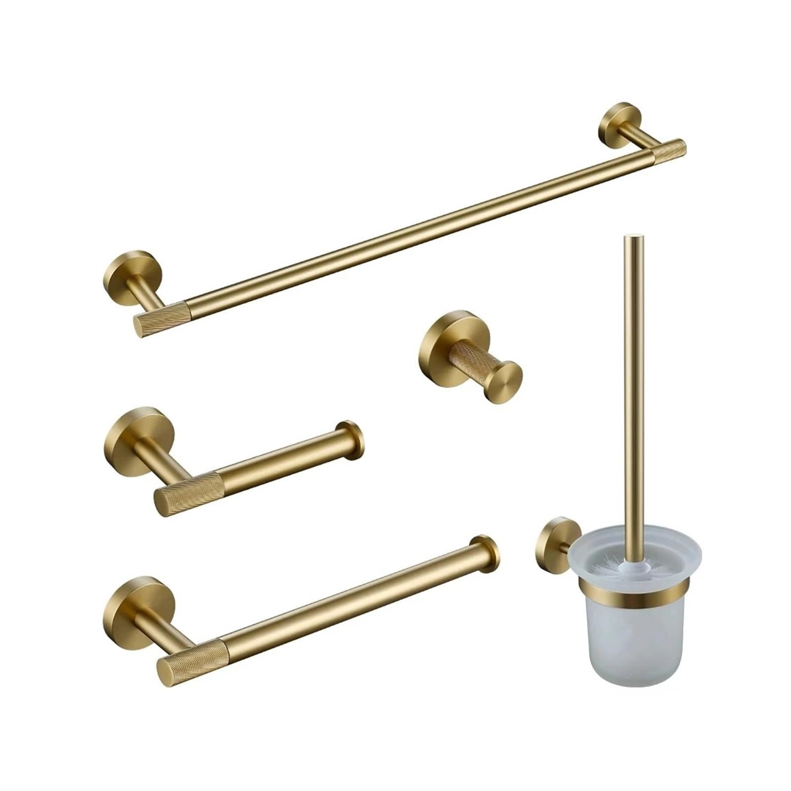 Bathroom Accessories Towel Bar Bath Robe Hook Hardware Set(Green)