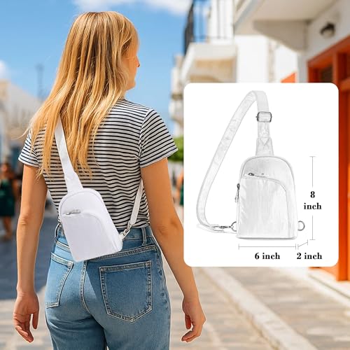 Image of Haytijoe RFID Anti-Theft Sling Bag for Women, Small Crossbody Travel Purse with Locking Zippers, Lightweight Everyday Bag