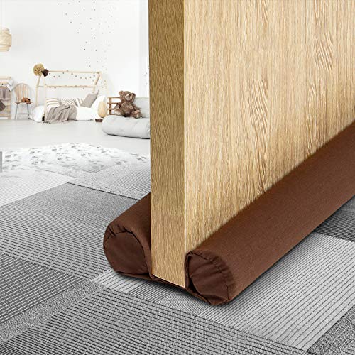 Door Draft Stopper - Weather Stripping Noise BlockerΓ―ΒΌΕ Adjustable 34 to 36 for Sound Dust Proof, Saving Energy Under Door Guard (Brown) Door Draft Stopper - Weather Stripping Noise BlockerΓ―ΒΌΕ Adjustable 34" to 36" for Sound Dust Proof, Saving Energy Under Door Guard (Brown)