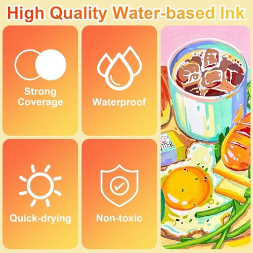 Image of Acrylic Paint Markers Brush Tip Set (120 Colors) | Water-Based Paint Pens with Direct Ink System | Art Markers for Rock Painting, Canvas, Glass, Wood, Fabric & DIY Crafts