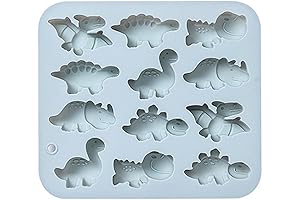 Dinosaur Chocolate Molds, Silicone Non-Stick Fancy Cake Pop Mold for Cupcakes