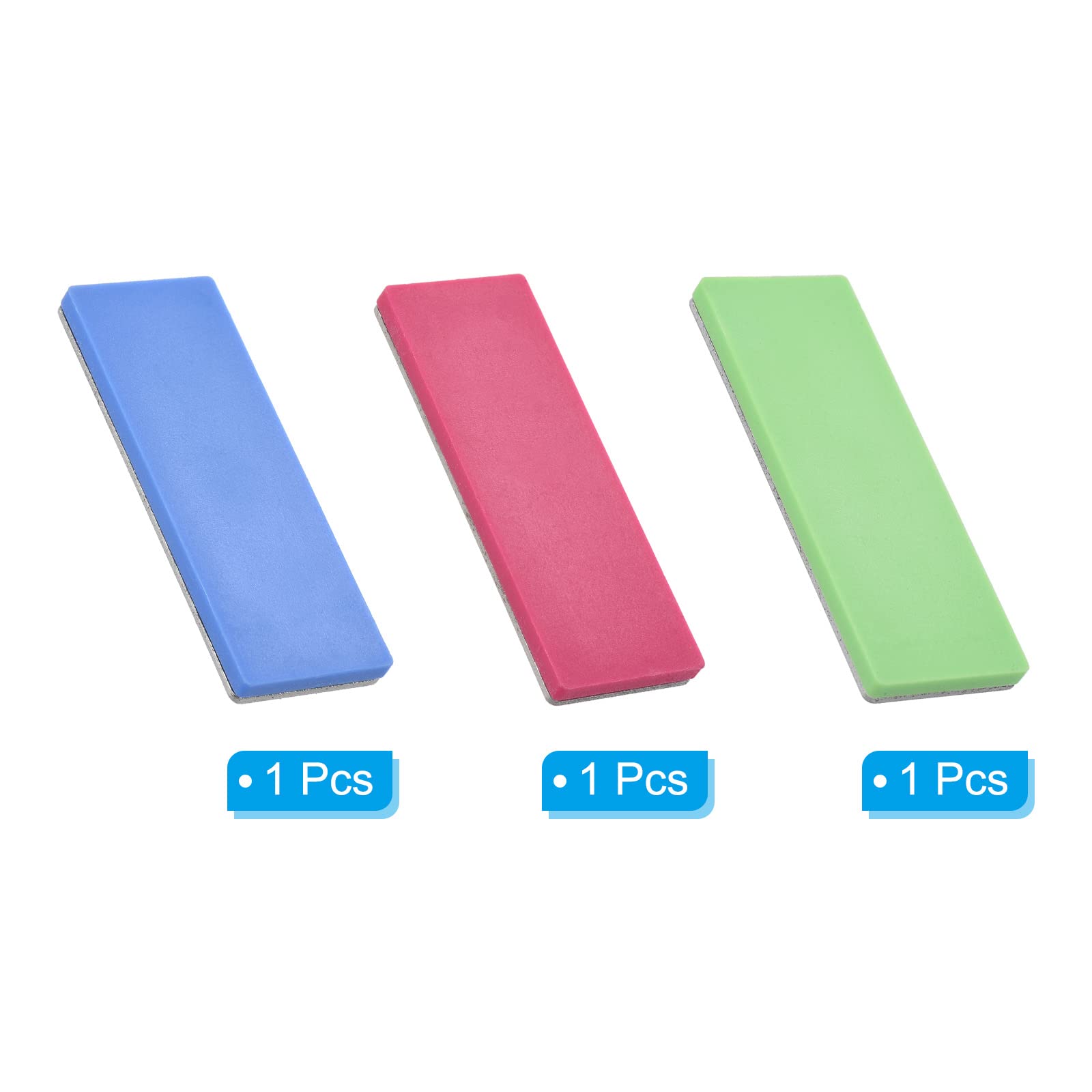 PATIKIL 70mm Extra-Fine/Fine/Grossa Sci Snowboard Diamante Pietra, 3pz Sci Taglio Aflineatore Diamante Bordo File Snowboard Cote, Verde/Fucsia/Blu