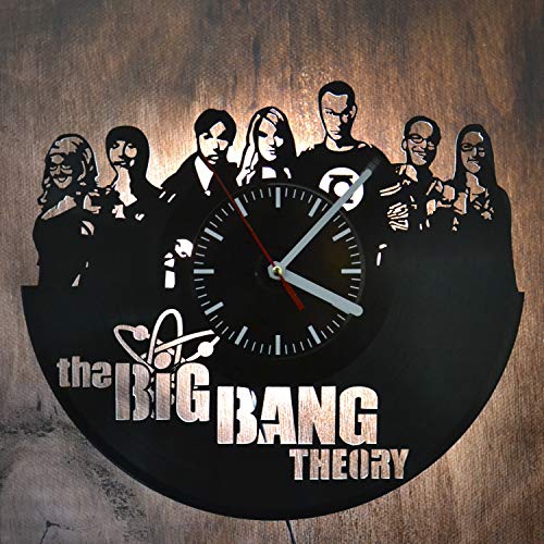 Vinyl Wall Clock The Bing Bang Theory Vintage Clock The Bing Bang Theory Led Light The Bing Bang Theory Handmade Clock The Bing Bang Theory Night Lamp