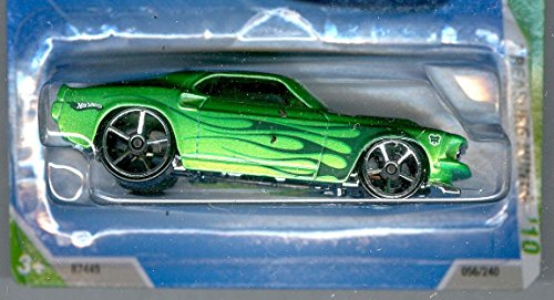 Hot Wheels 2010 Treasure Hunt 12/12 Green '69 Ford Mustang miniatura 2