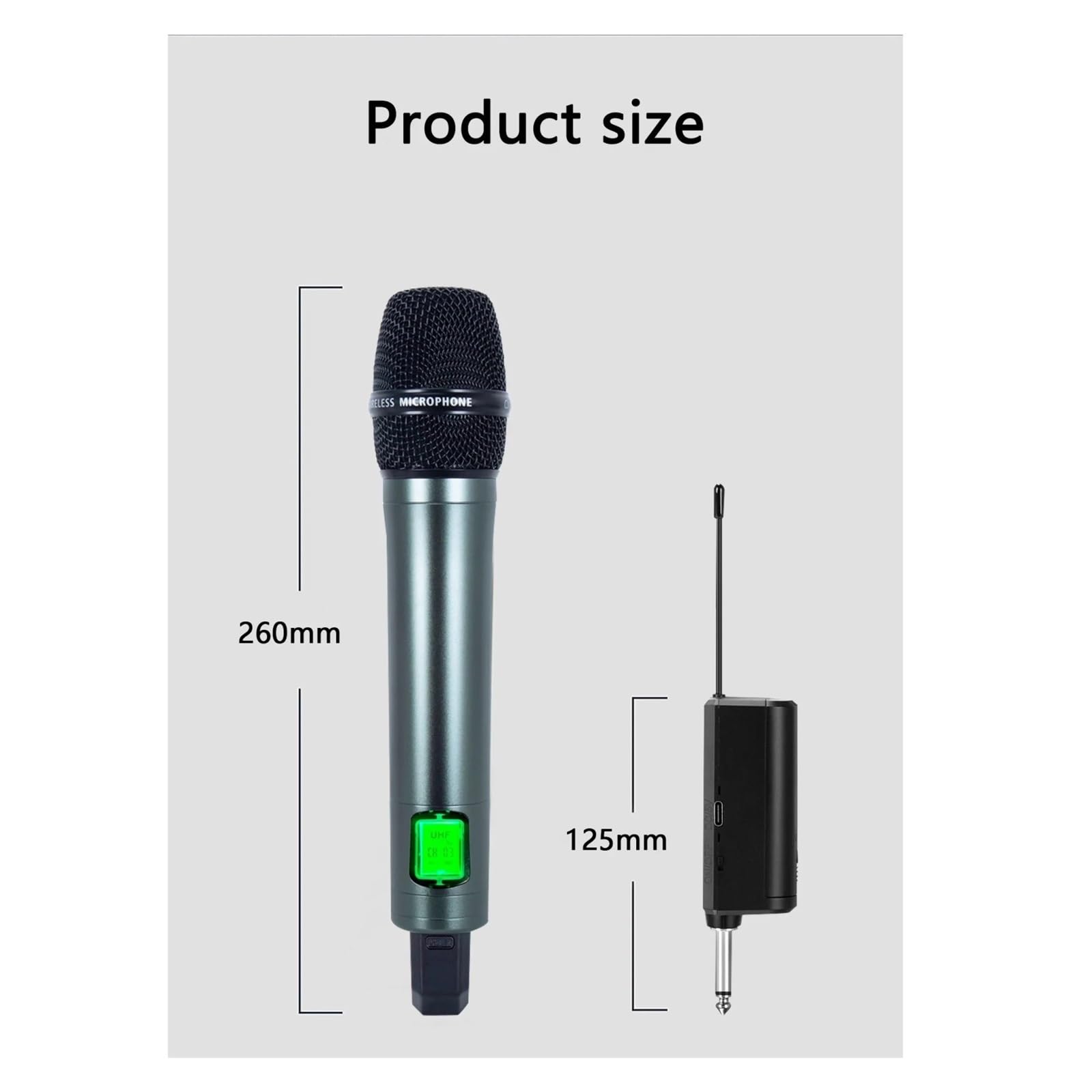 Micrófono Dinámico Inalámbrico For Exteriores, Tarjeta De Sonido For Cantar En Casa, Equipo Transmisión Vivo, Audio Profesional For Karaoke Compatibilidad Universal(Normal Receiver 2mic)