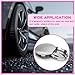 DACIRTY Pack-4 Car Wheel Center Hubcap, ABS Plastic Steel Rim Fixed Waterproof Snap-on Car Rim Wheel Curved Protective Cover, Replacement Tire Accessory, Universal Fit for Most Cars (Silver)