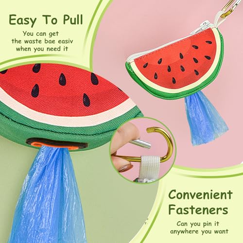ICEMOOD Convenient Dog Poop Bag Holder Leash Attachment with Zipper Case for Potty Bags - Image 3
