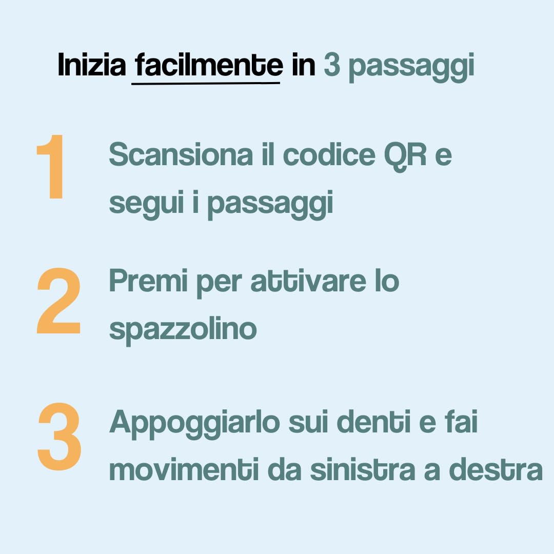 Y-Brush - Spazzolino elettrico - Spazzola a Y - Pacchetto NylonStart (NylonStart - Blue, M - Adult 12+)