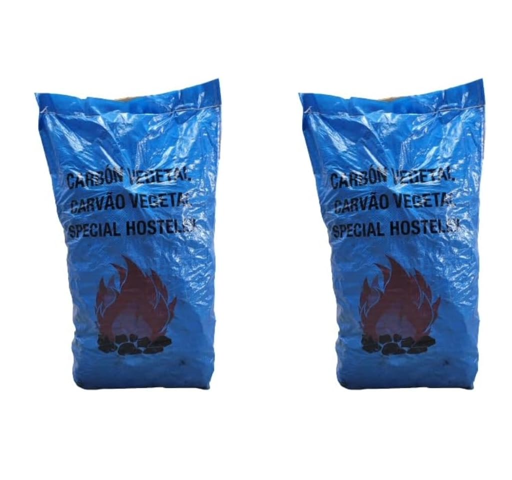 Pack 2 Unidades Carbón Vegetal de encina Especial hosteria 14kg Aproximadamente, Gran duración. Ideal para restaurantes, barbacoas. Encendido rapido