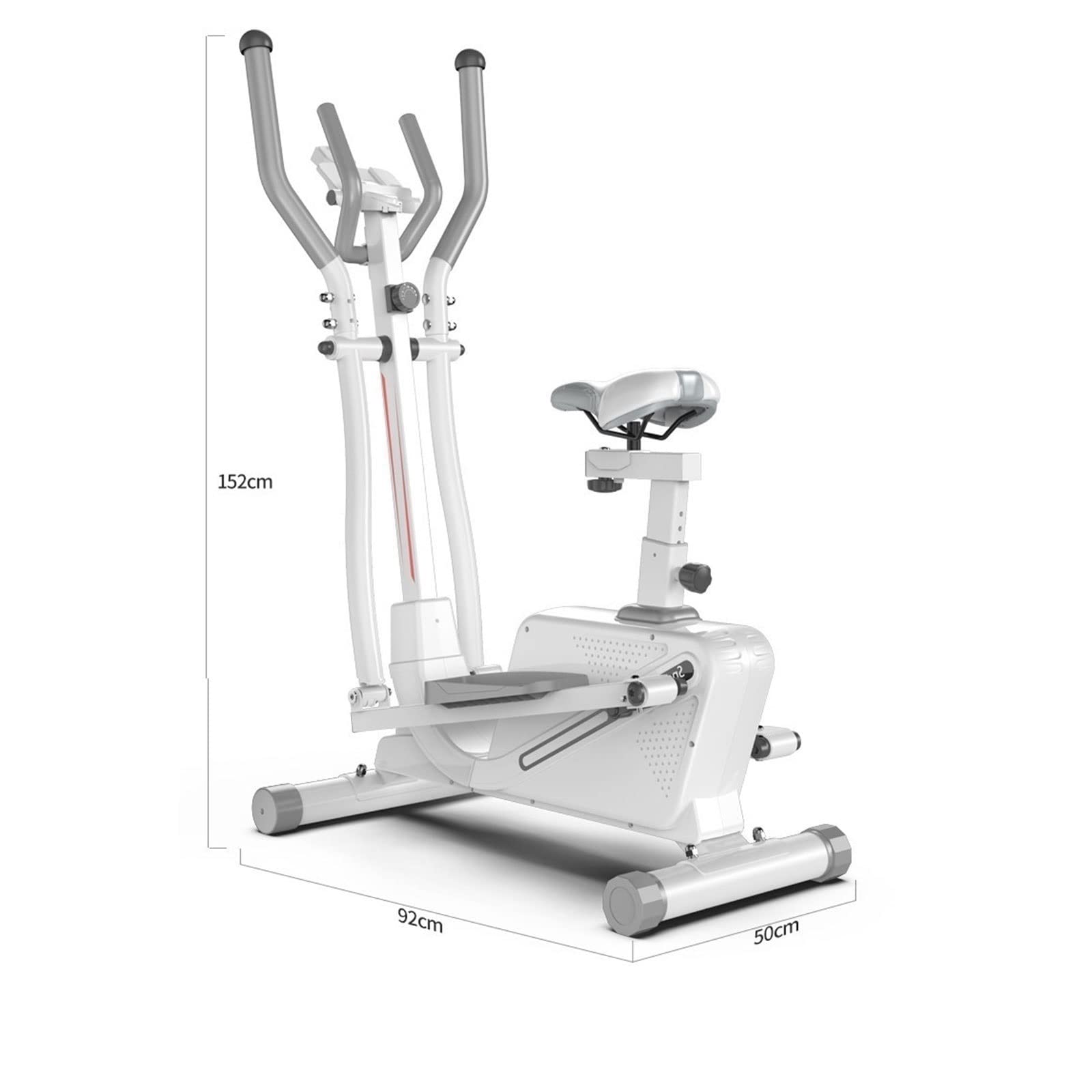 Bicicleta elíptica Ciclo de Spinning Equipo de Ejercicios para el hogar Almohadilla para Caminar Cinta de Correr Gimnasio Máquina elíptica Control magnético Bicicleta estática Paso a Paso para Inter