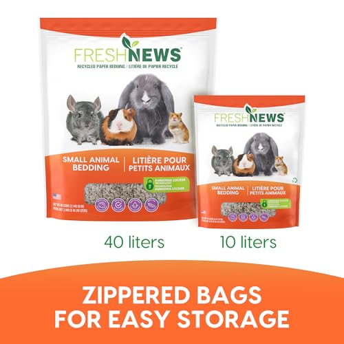 Image of Fresh News Recycled Paper Bedding, Small Animal Bedding, 10 Liters