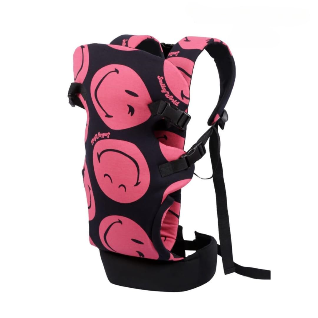 My Giraffe - Skippy - 4 in 1 Infant Carrier with Extra Head Support & Waistband - 3.5 kgs to 20 kgs - 4 Carry postions. (Black Smiley)