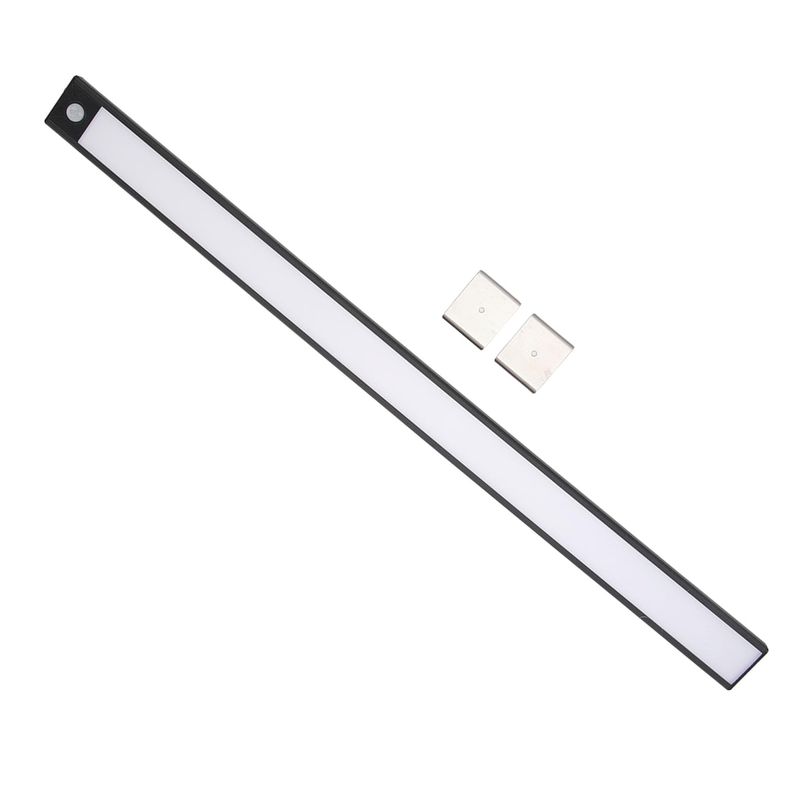Barra Luminosa con Sensore di Movimento Ricaricabile da 23,6", Luce Magnetica per Armadio a LED da 1500 MAh con Accensione/spegnimento Automatico, Illuminazione da Sottopensile