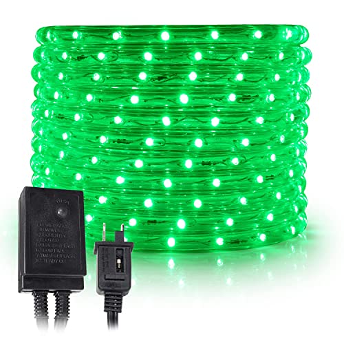 Luz LED en cuerda verde 60 pies 648 LEDs con control miniatura 1