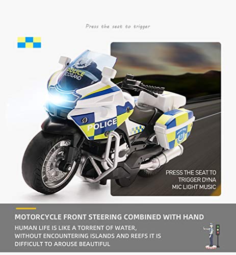 image for MING YING 66 Die-Casting Motorcycle Toys - with Light and Music Toys M