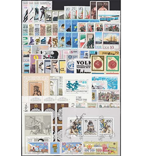 Goldhahn DDR Jahrgang 1988 postfrisch komplett Briefmarken für Sammler