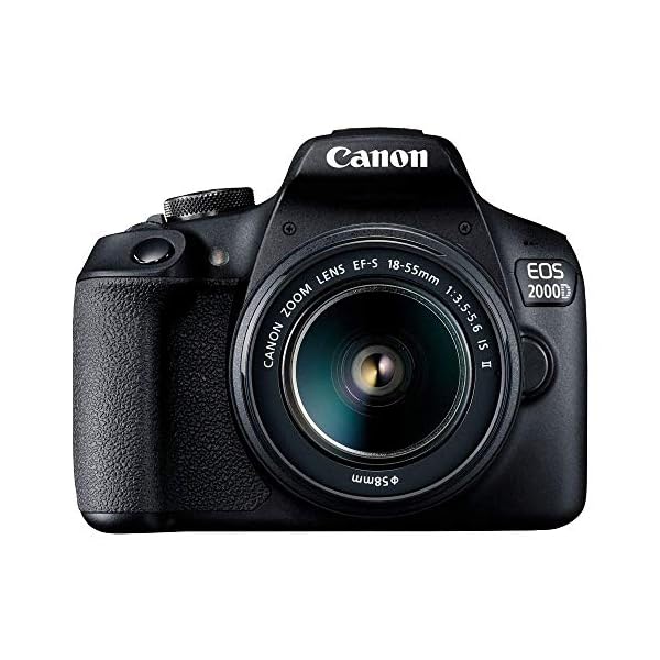 Canon EOS 2000D (Rebel T7) DSLR Camera + 18-55mm III Kit (Renewed)