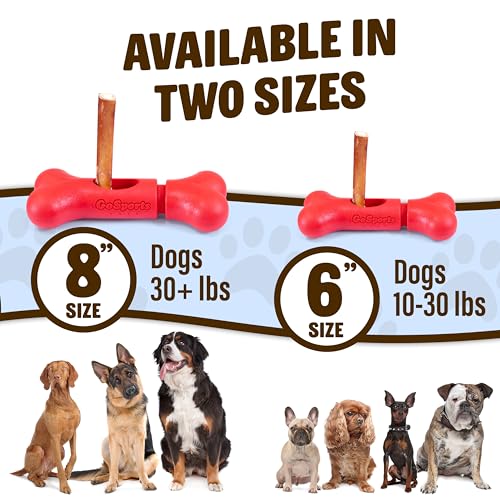 GoSports Chew Champ Bully Stick Halter für Hunde – hält sicher Bully Sticks um Ersticken zu verhindern – Große Hunde ab 30 Pfund
